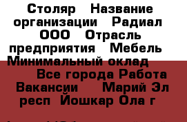 Столяр › Название организации ­ Радиал, ООО › Отрасль предприятия ­ Мебель › Минимальный оклад ­ 30 000 - Все города Работа » Вакансии   . Марий Эл респ.,Йошкар-Ола г.